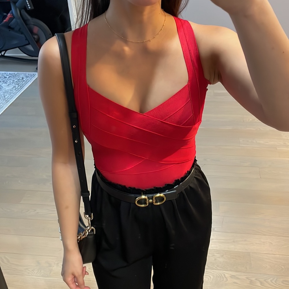 Sexy Red Bandage Top Size XS